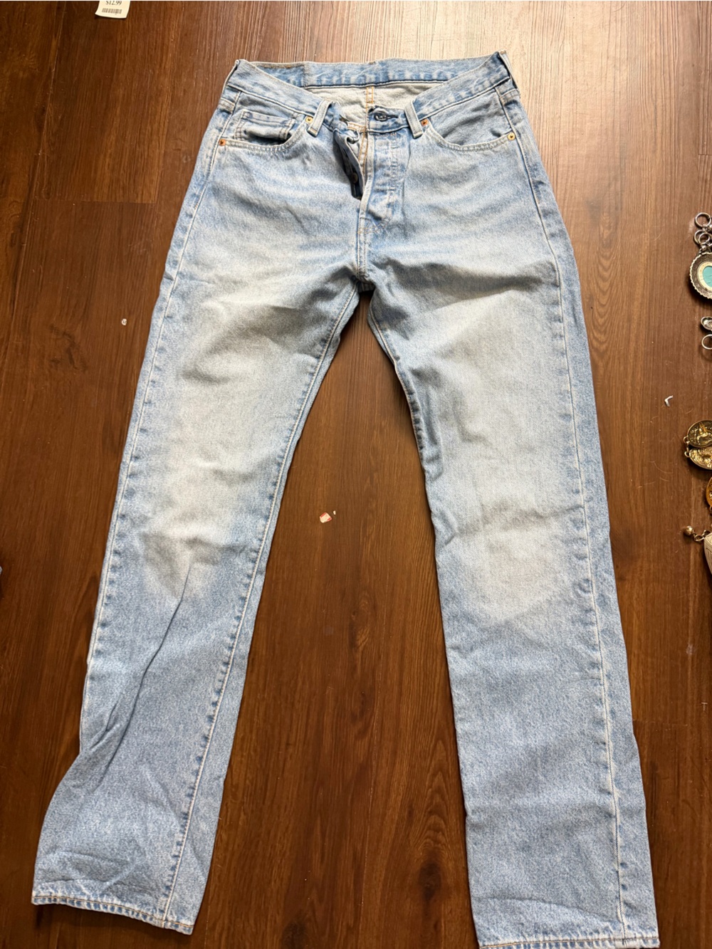 501s women’s Light Blue Straight-Leg Jeans